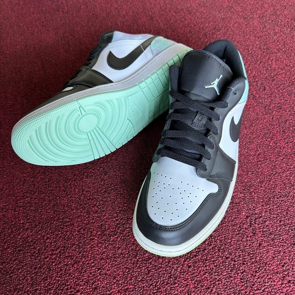 NWT Nike Air Jordan 1 Low Se Tie Dye White/Mint Foam-black size 10 - Picture 9 of 12